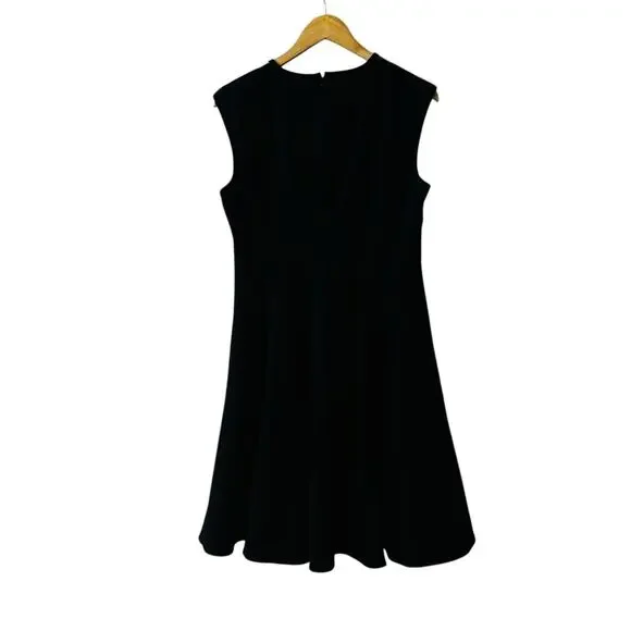 Calvin Klein Lace Insert Sleeveless Dress Size 10 Black - Picture 2 of 7